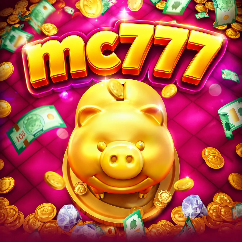 mc777 menyajikan tema ceria celengan babi lucu bernuansa karnaval emas dalam Lucky Piggy