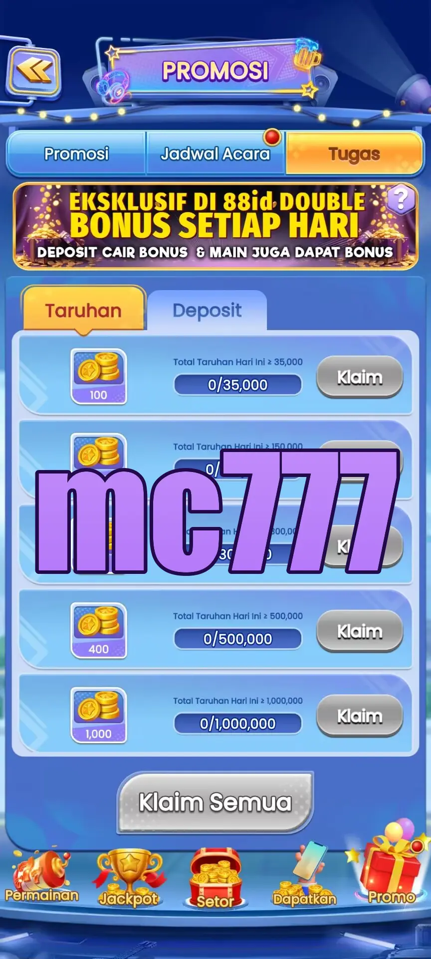 mc777 Tangkapan Layar Resmi APK